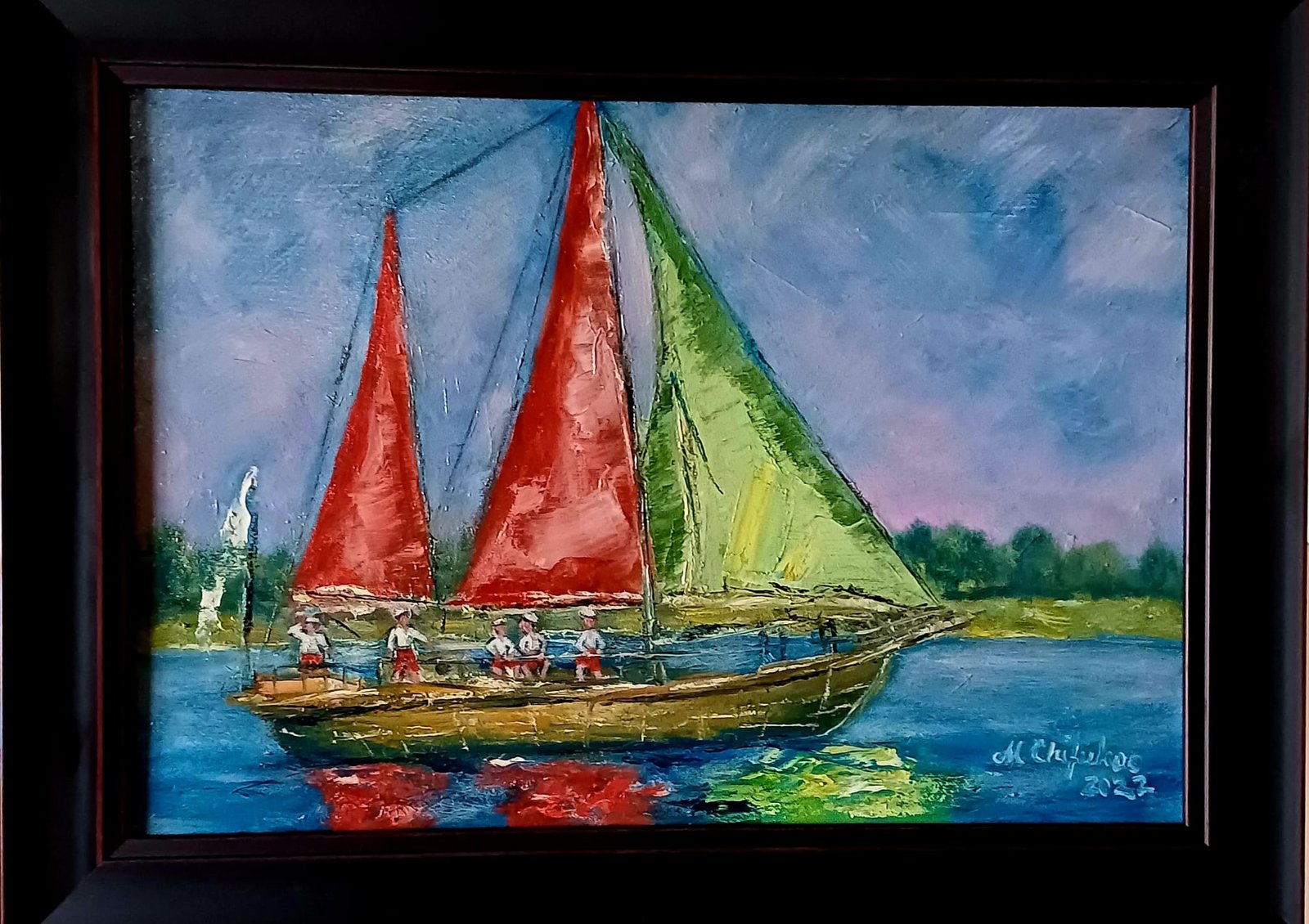 marinari barca tablou